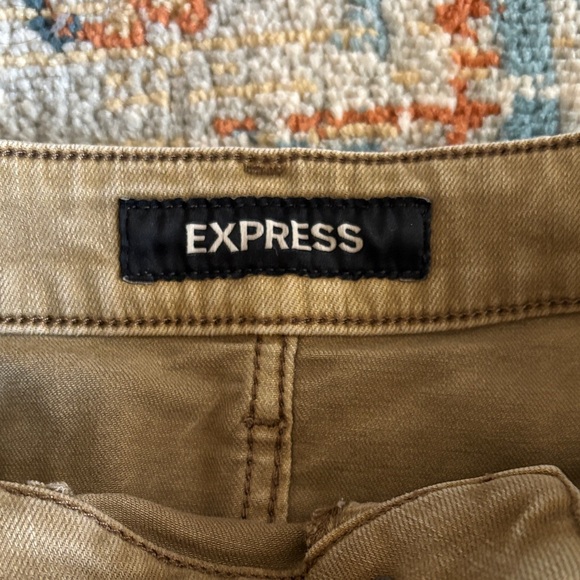 Express Khaki Skinny Hyper Stretch Jeans Size W34 x L32 - Picture 2 of 8